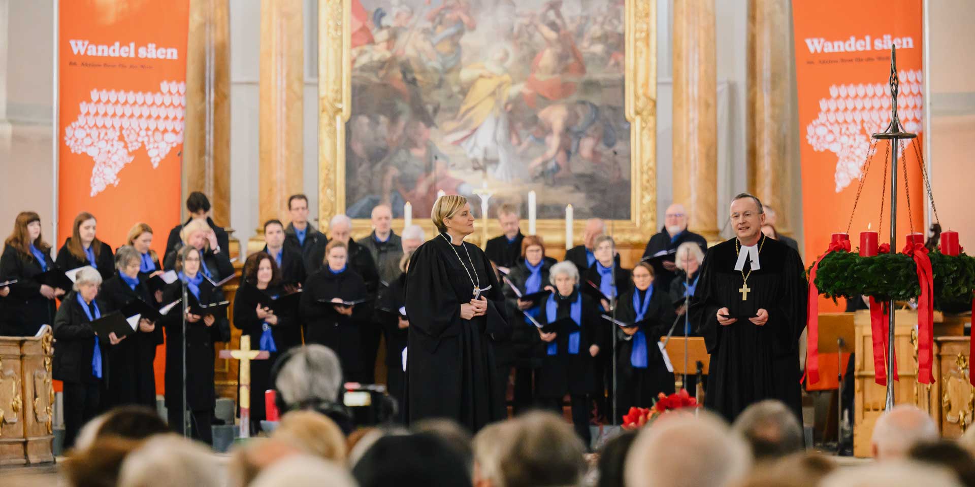 Eröffnungsgottesdienst der 66. Aktion Brot für die Welt in der St. Stephanskirche in Bamberg