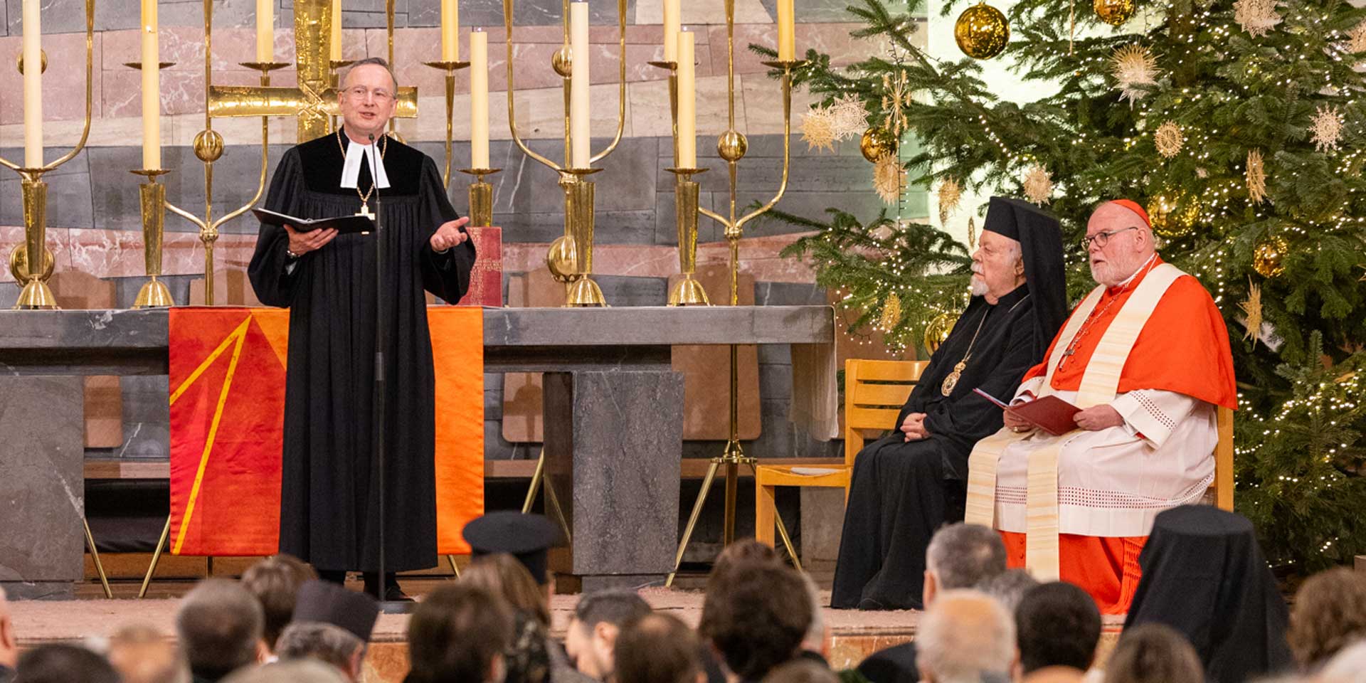 Landesbischof Christian Kopp, Erzbischof Reinhard Kardinal Marx, Metropolit Augoustinos von Deutschland